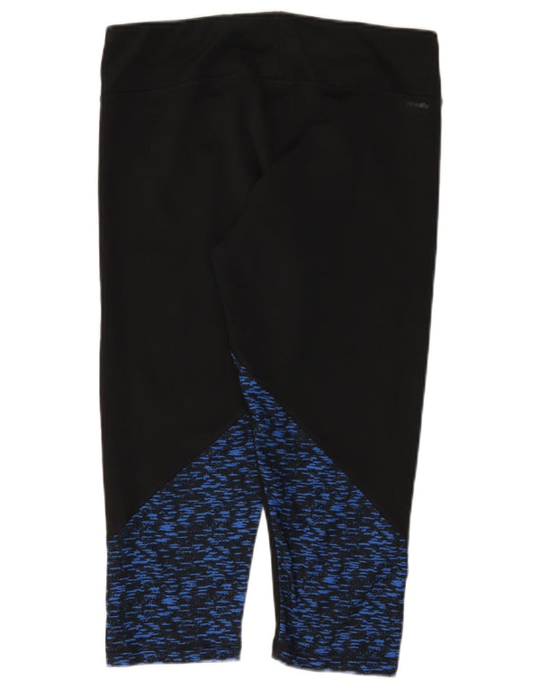 Leggings adidas Climalite Capri pentru femei Marea Britanie 16/18, mare, negru, pete