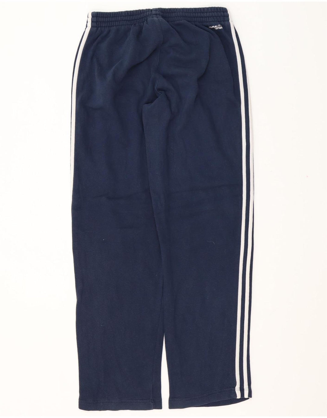 Pantaloni de trening ADIDAS Climalite pentru bărbați Marea Britanie 40/42, bumbac mediu albastru bleumarin