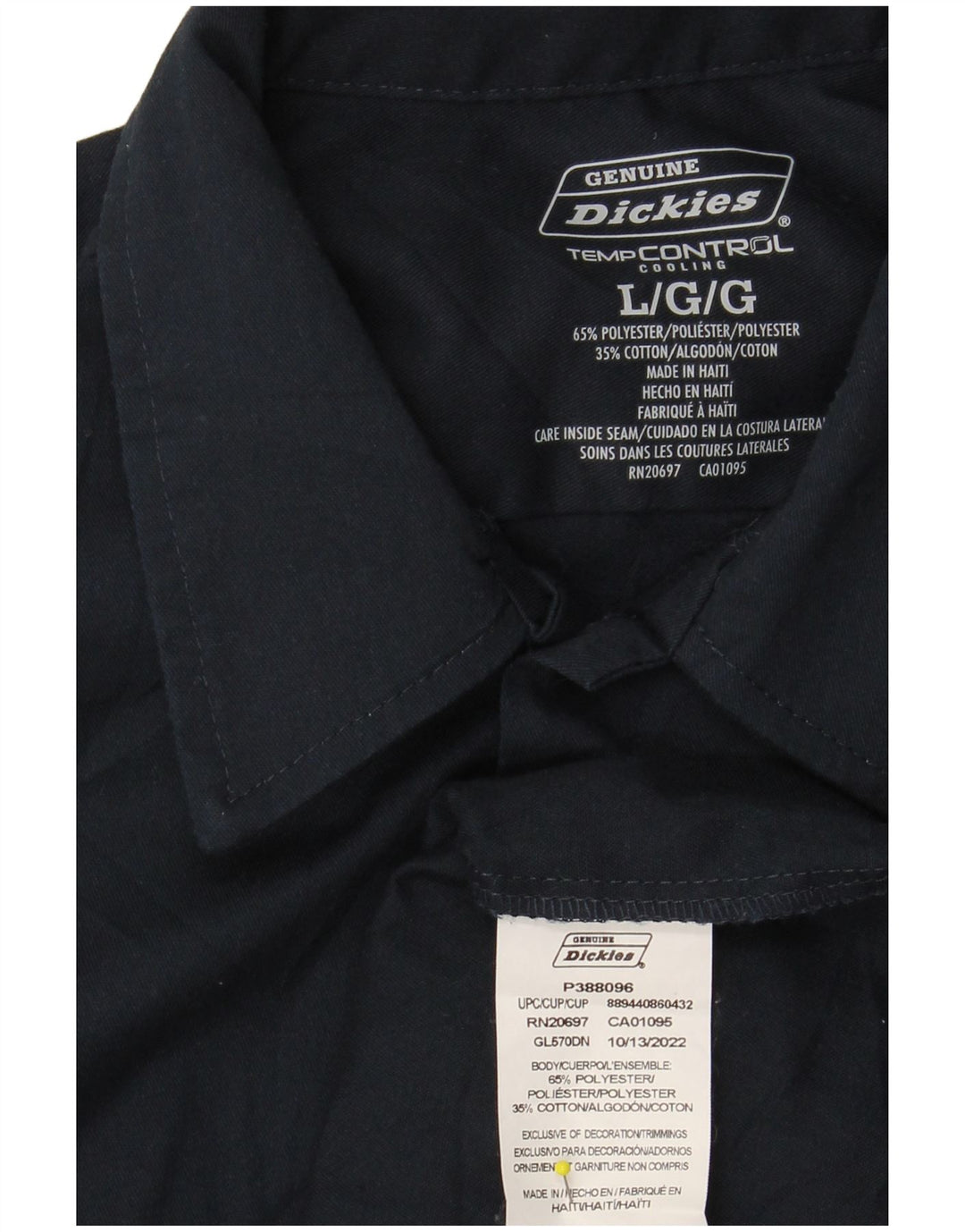 Cămașă autentică pentru bărbați DICKIES Poliester mare bleumarin
