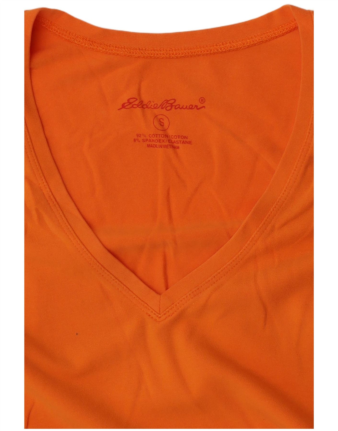 Vest Top pentru femei Eddie Bauer UK 10 Bumbac portocaliu mic