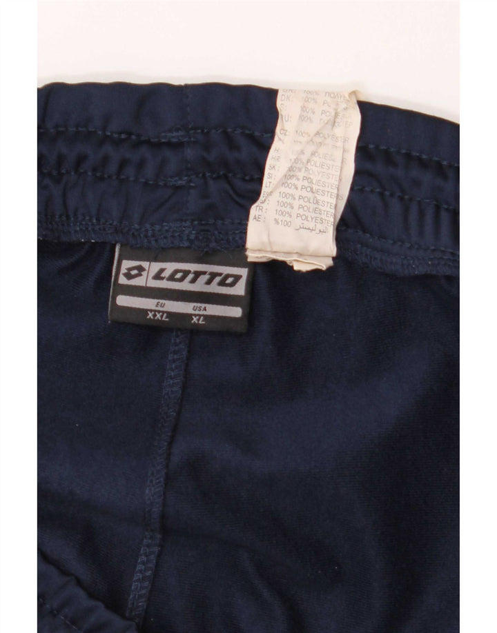 Pantaloni de trening pentru bărbați Lotto 2XL, poliester bleumarin