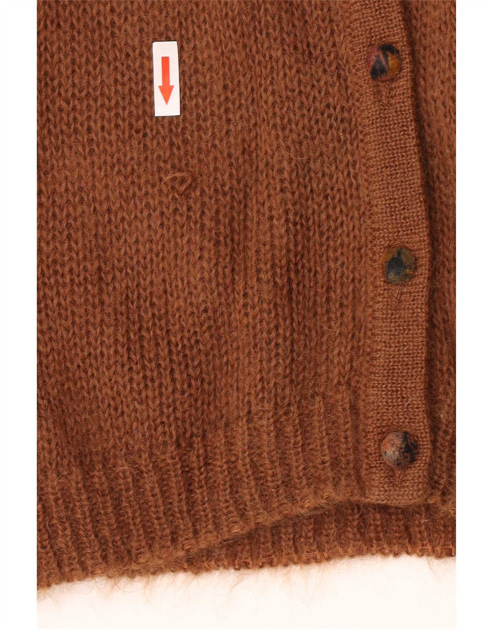 Beatrice Pulover cardigan pentru femei IT 44 Medium Brown Mohair