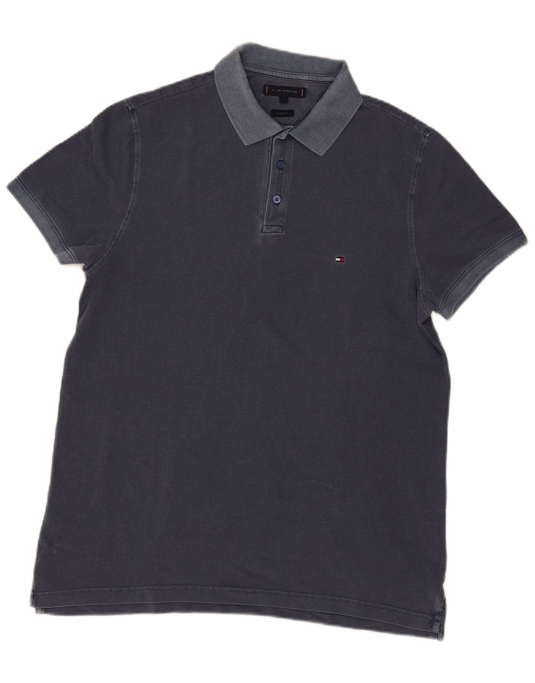 Tricou polo Tommy Hilfiger pentru bărbați, cu croială regulată, mare, bleumarin