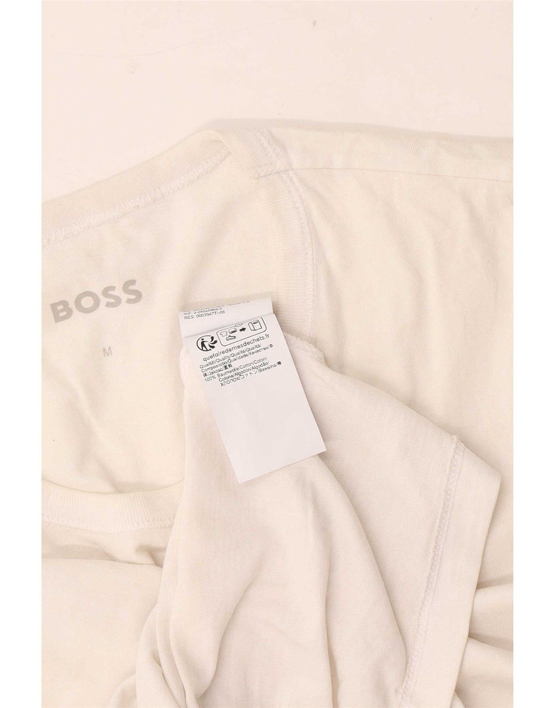 Tricou pentru bărbați Hugo Boss Top mic Bumbac alb