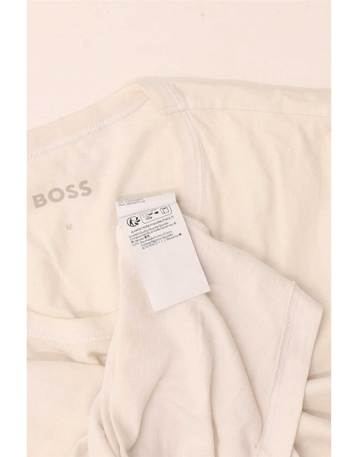 Tricou pentru bărbați Hugo Boss Top mic Bumbac alb