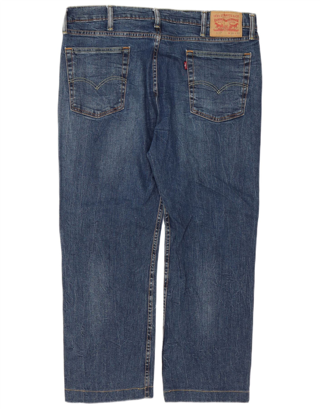 Blugi drepti pentru bărbați Levi's 514 W38 L27 Bumbac albastru