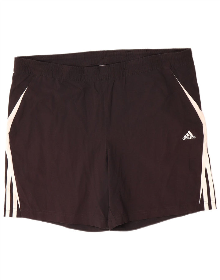 Pantaloni scurți sport pentru bărbați Adidas Climalite, poliester mediu negru