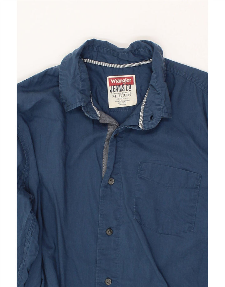 WRANGLER Mens Shirt Medium Navy Blue Cotton Vintage Wrangler and Second-Hand Wrangler from Messina Hembry 