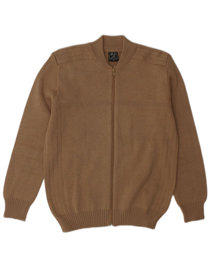 Cardigan Vintage pentru bărbați, bej mediu