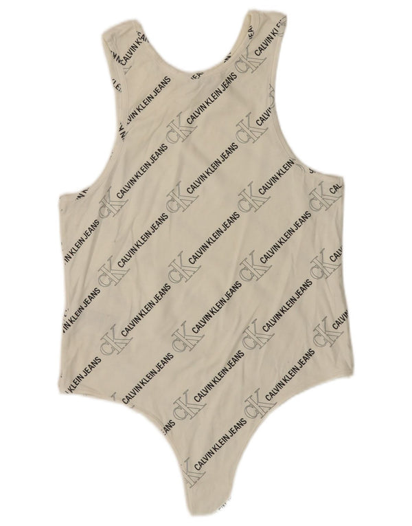 Body fără mâneci pentru femei CALVIN KLEIN JEANS UK 14 Large White