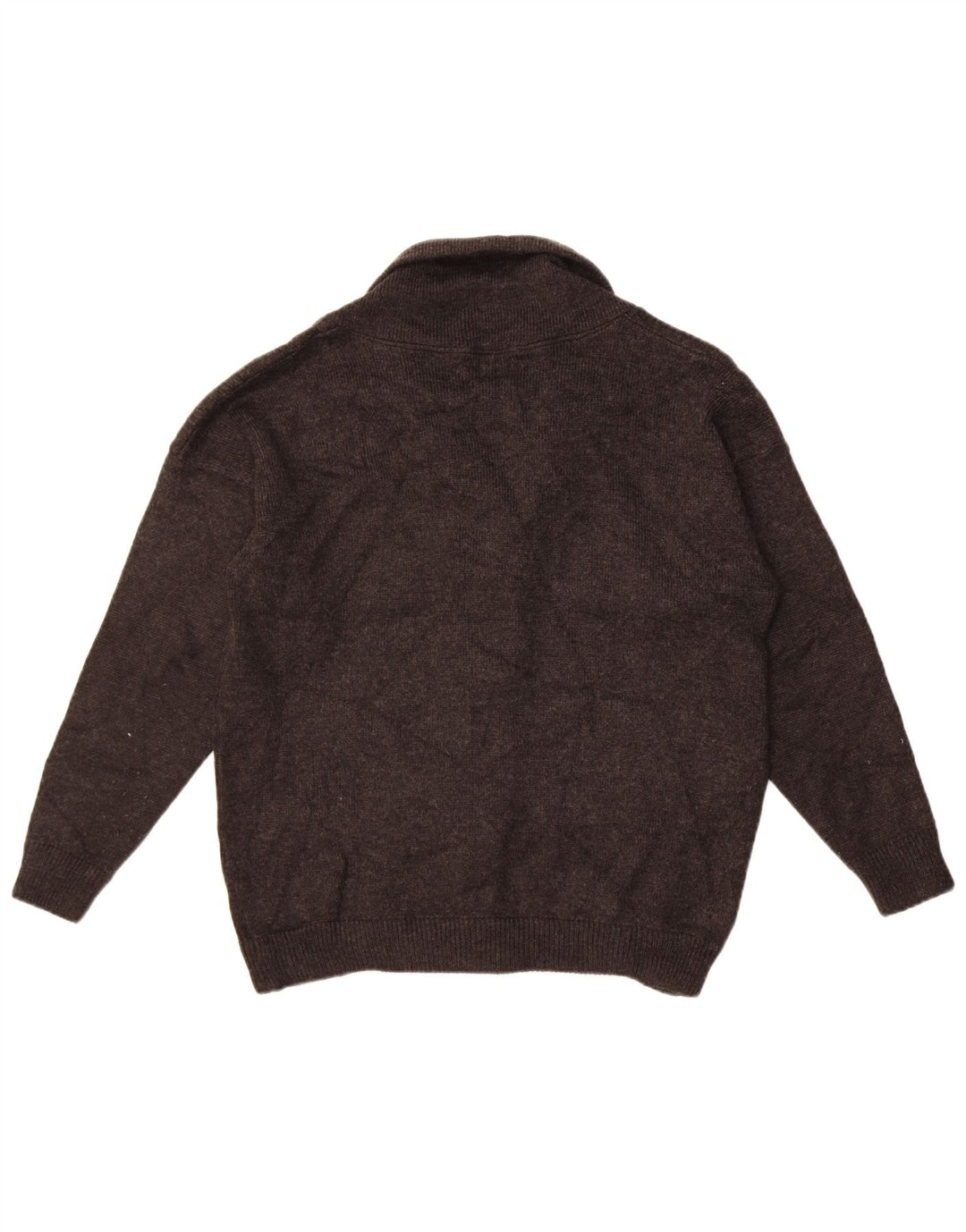 Pulover cardigan pentru băieți Marks & Spencer 12-13 ani, lână, gri mediu