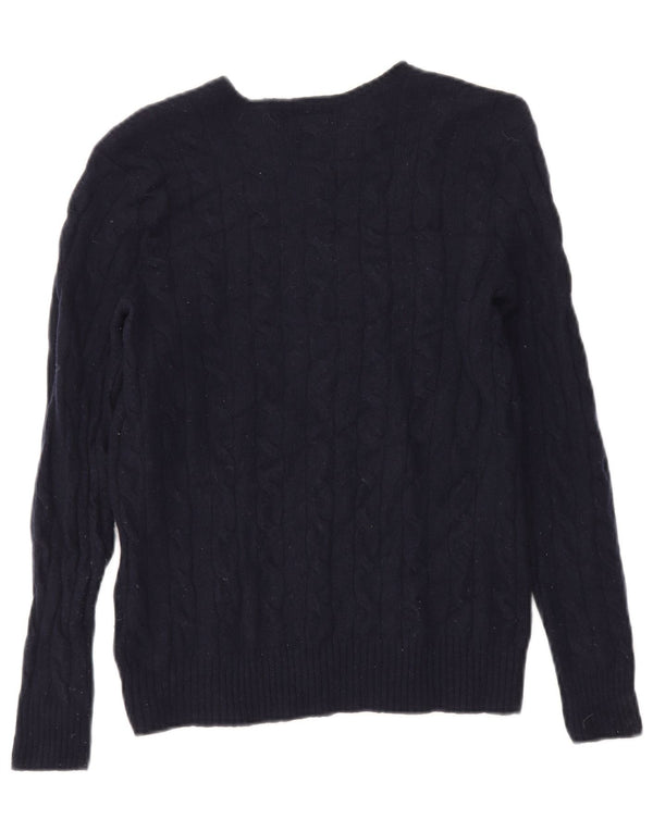 Pulover pentru damă Polo Ralph Lauren cu gât crew pulover UK 8 mic Lână bleumarin