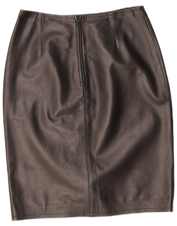 Fusta din piele vintage pentru femei W26 Small Black