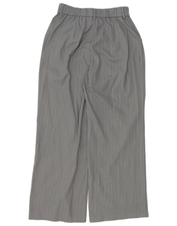 Pantaloni chino Hollister pentru femei cu picioare largi Medium W30 L29 Gri Pinstripe