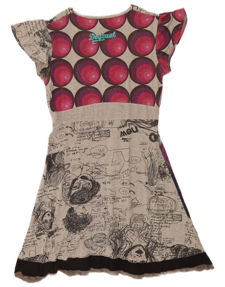 Rochie A-Line Desigual pentru femei UK 12 Gri mediu
