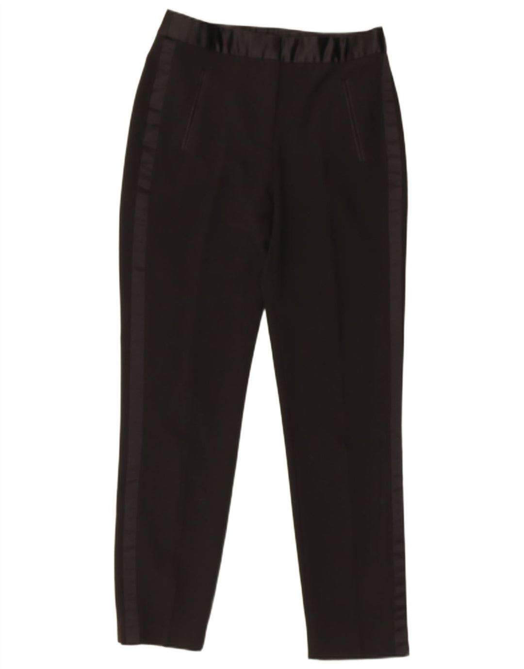 ZARA Womens Slim Casual Trousers Small W26 L27 Black