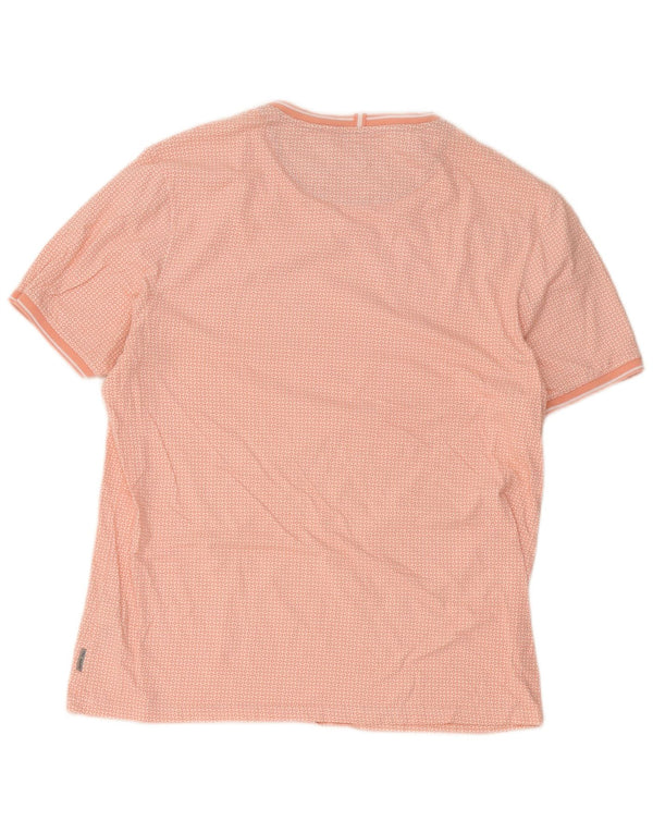 Tricou Bărbați Ted Baker Mărimea Top 5 XL Bumbac Geometric Roz