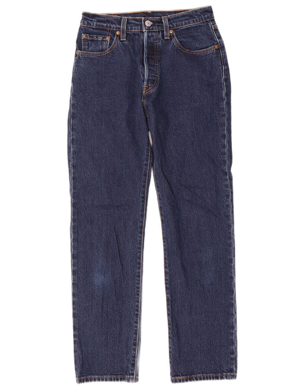 Blugi drepti 501 pentru femei Levi's W25 L28 bumbac bleumarin