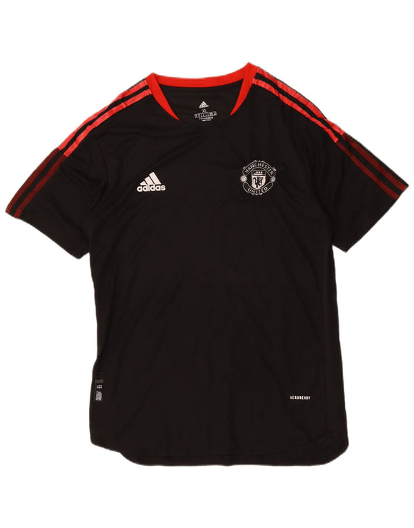 Tricou grafic Adidas pentru bărbați Manchester United Top XL Poliester negru