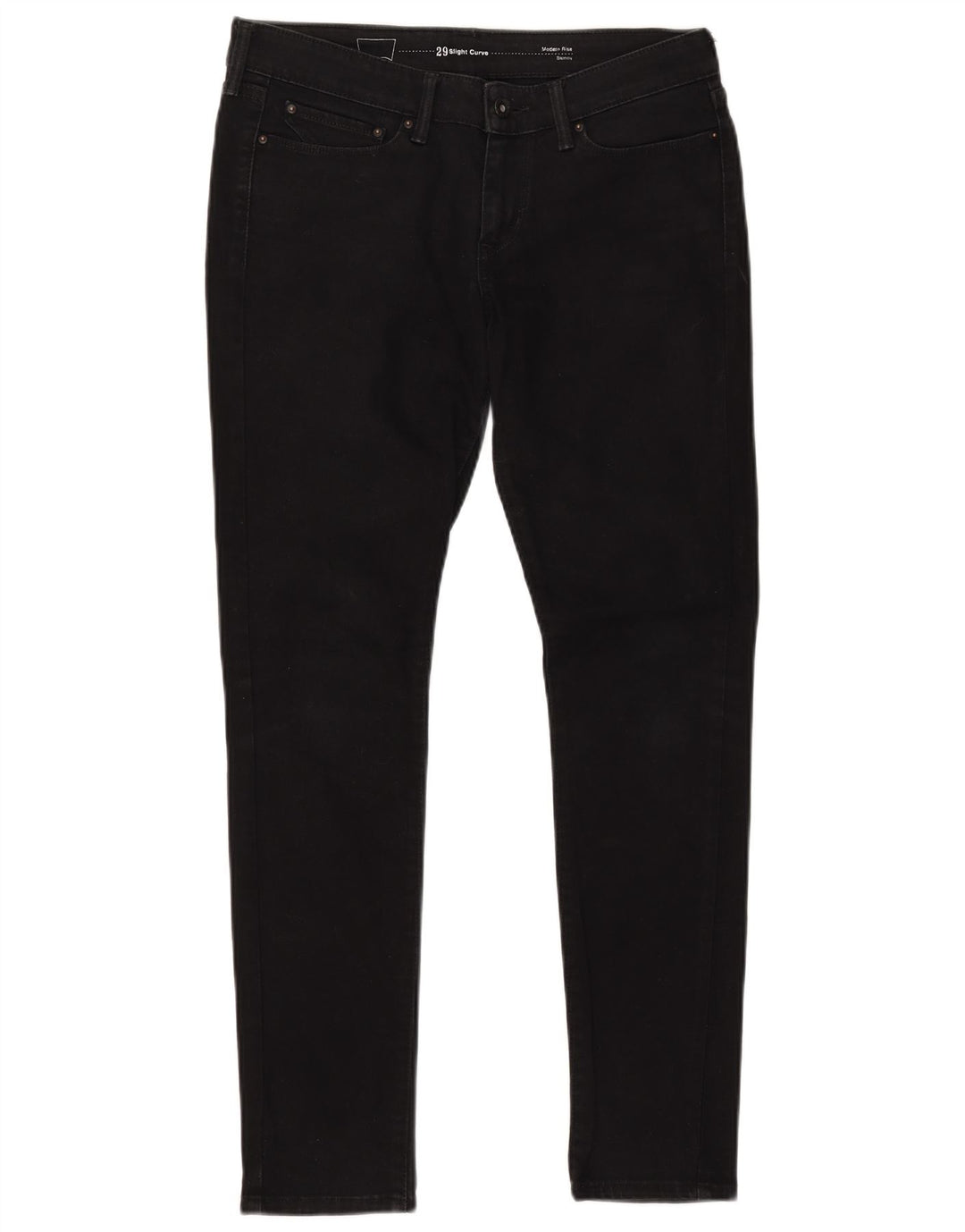 Blugi skinny pentru femei, cu curbă ușoară și modernă, L29 L32, bumbac negru