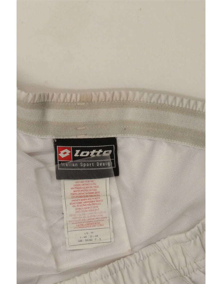 Pantaloni scurti sport pentru bărbați Lotto UK 38/40 Poliester alb mediu