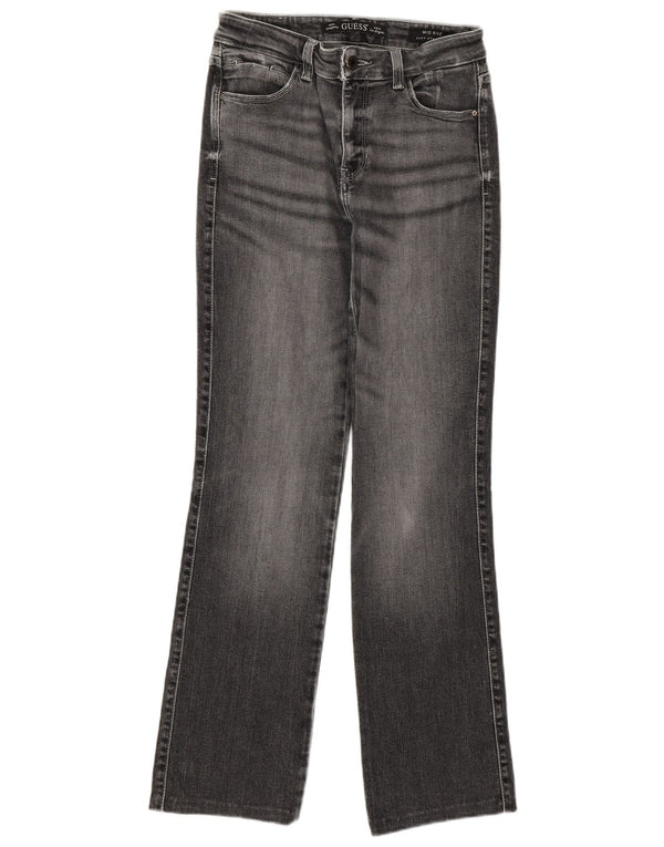 Blugi drepti GUESS pentru femei cu talie medie W27 L30 gri