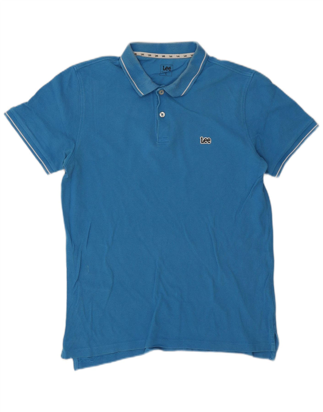 Tricou polo pentru bărbați Lee, bumbac albastru mic