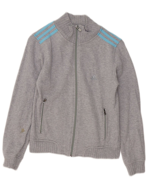 Jachetă de trening pentru femei Adidas UK 6 XS, bumbac cu pete gri