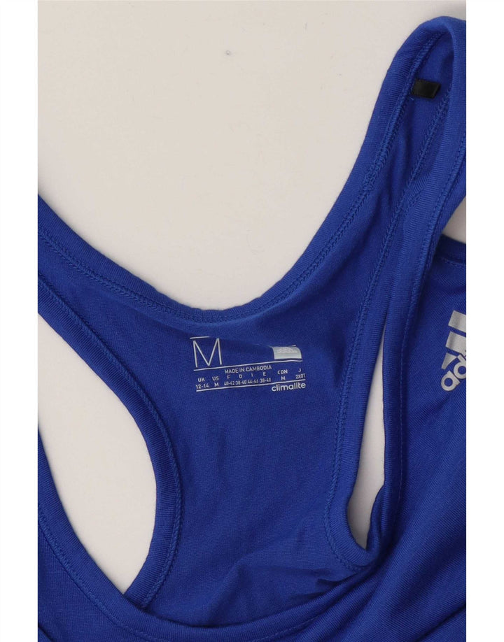 Adidas Climalite Vest Top pentru femei UK 12/14 Medium Blue