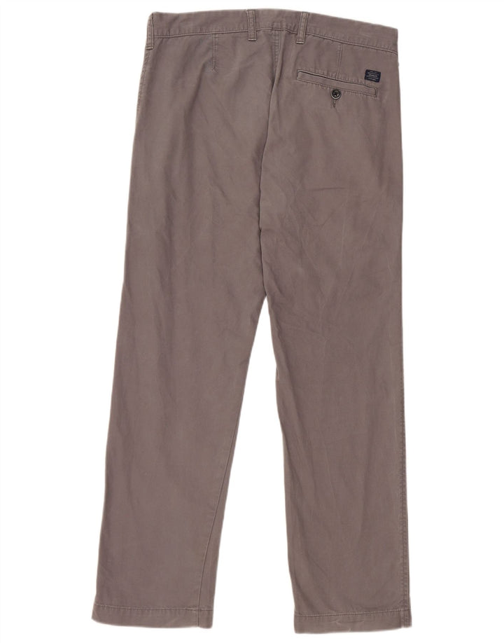 Pantaloni chino drepți pentru bărbați Marks & Spencer L32 L29 bumbac gri