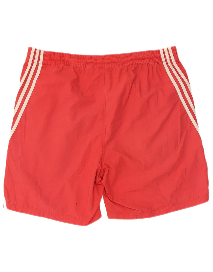 Pantaloni scurți sport ADIDAS pentru bărbați, poliester roșu mare
