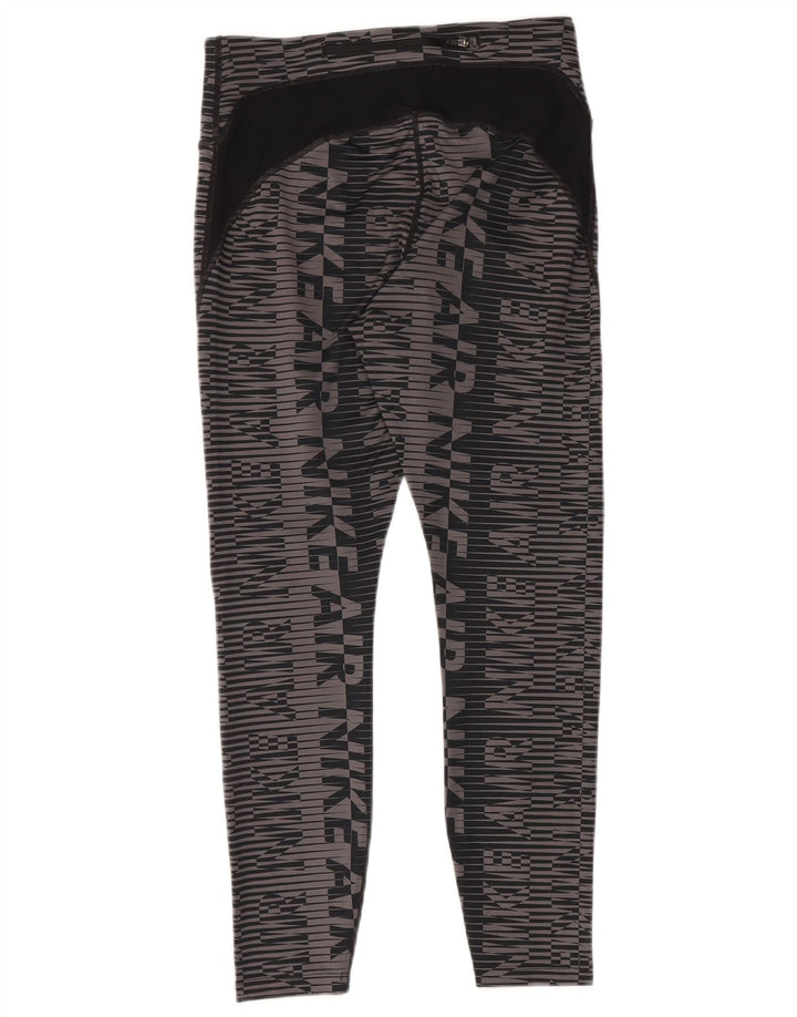 Pantaloni de trening Nike Air Graphic pentru femei UK 14 Medium Gri Geometric