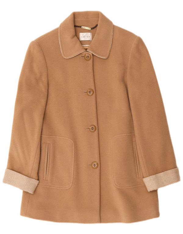 Eastex Womens Oversized Overcoat UK 10 Small Beige Polyamide