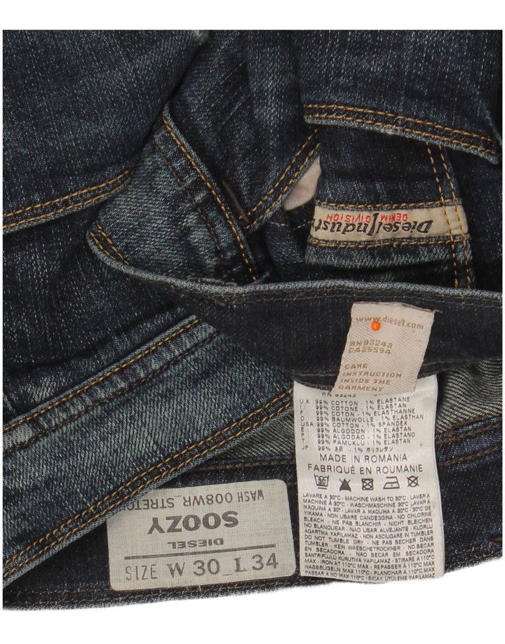 Blugi DIESEL pentru femei Soozy Straight W30 L34 Bumbac albastru