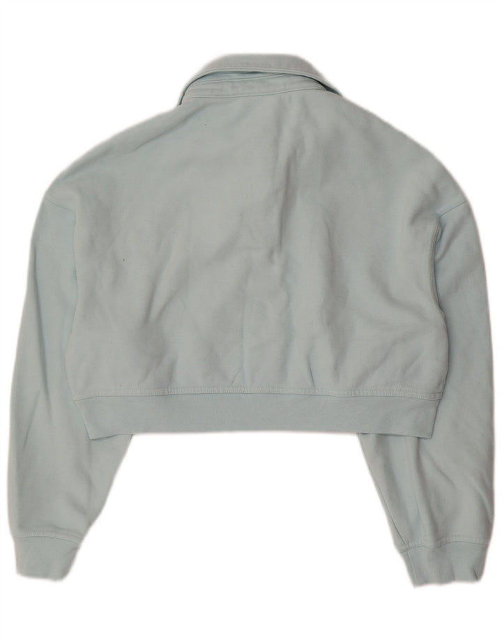 Pulover pentru damă LEVI'S, crop, cu gât polo supradimensionat, UK 6 XS Albastru