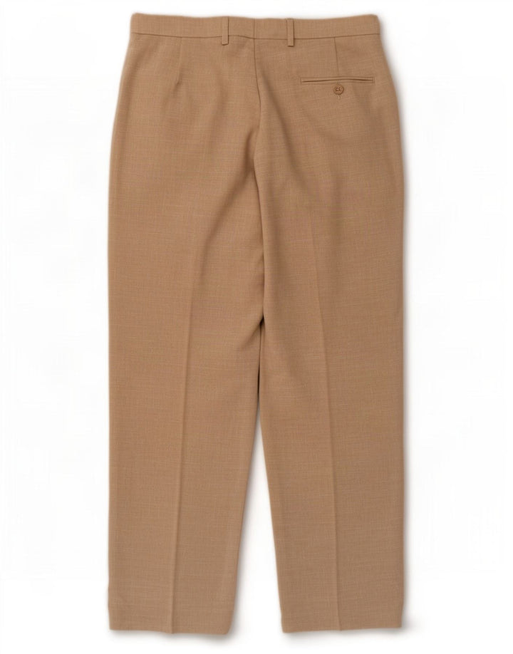 Marks & Spencer Pantaloni drepți pentru bărbați L32 L31 poliester bej