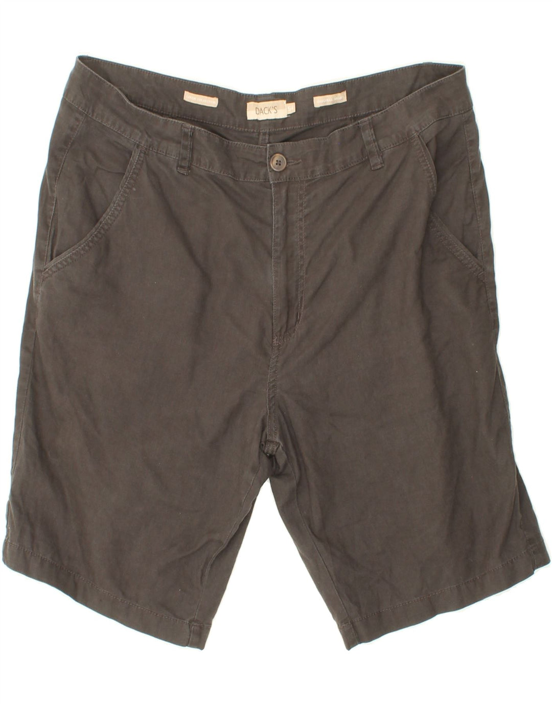 DACK'S Mens Chino Shorts IT 54 2XL W38  Grey Linen Vintage Dack's and Second-Hand Dack's from Messina Hembry 
