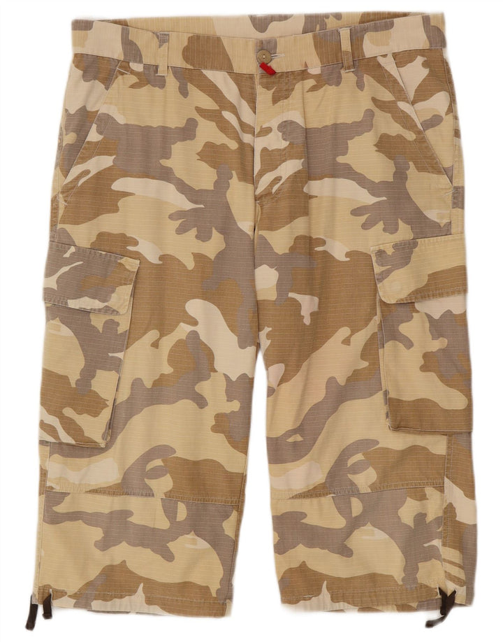 Bermude pentru bărbați Mash Cargo W36 Large Beige Camouflage
