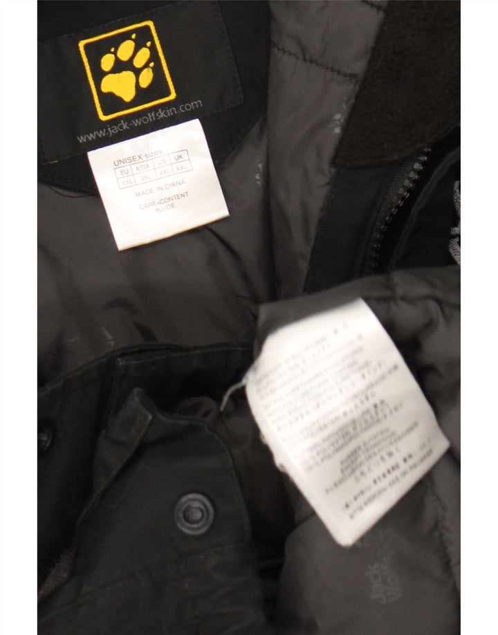 Jack Wolfskin Jachetă Parka cu glugă pentru bărbați UK 44 2XL Poliester negru