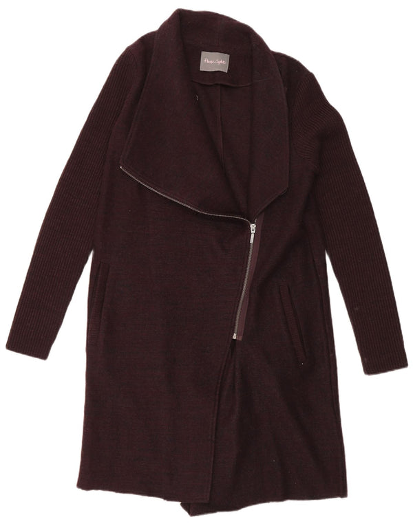 Pulover cardigan supradimensionat pentru femei Phase Eight UK 8 Small Burgundy