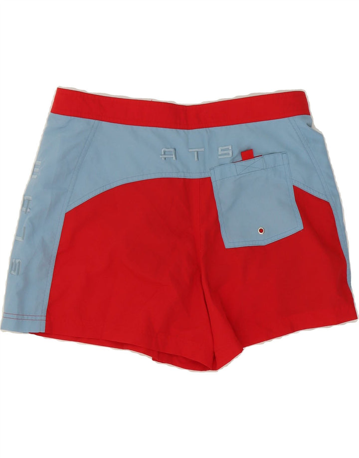 SLAM Mens Swimming Shorts XL Red Colourblock Polyester Vintage Slam and Second-Hand Slam from Messina Hembry 