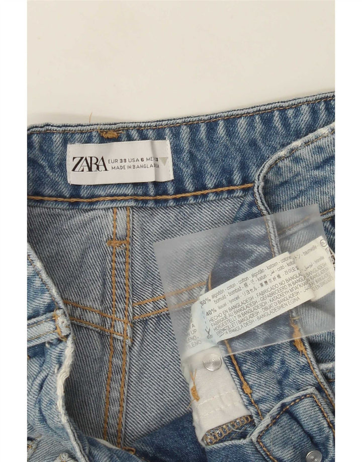 Pantaloni scurți din denim pentru femei Zara EU 38 Small W28 Blue Bumbac