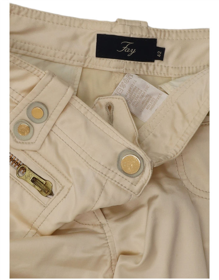 Pantaloni Capri Fay pentru femei IT 44 Medium W30 L20 Bumbac alb