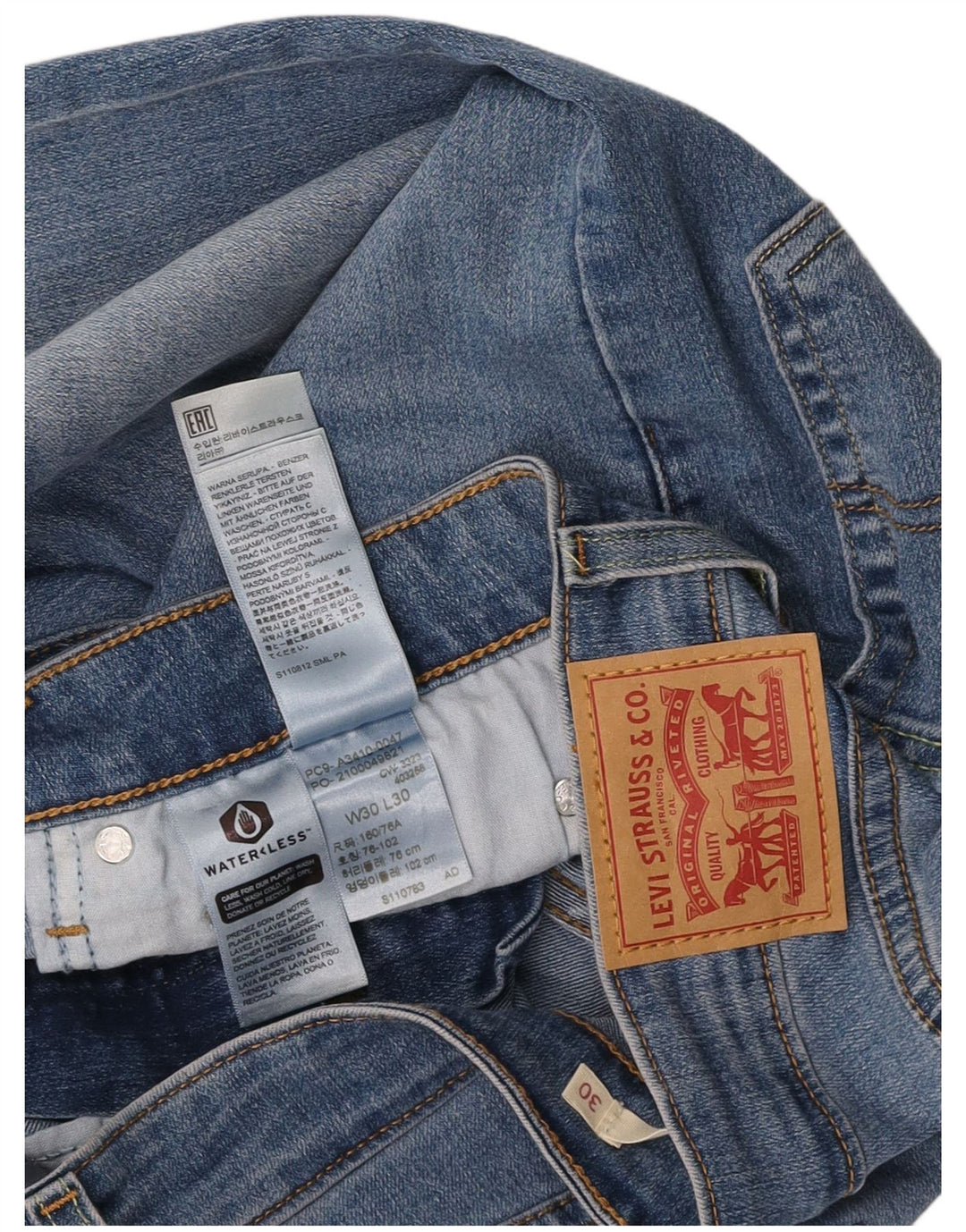 Blugi evazați 725 pentru femei LEVI'S L30 L30 Bumbac albastru