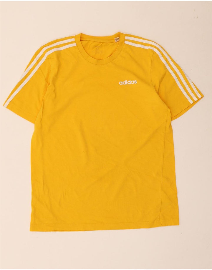 Tricou pentru bărbați Adidas Top Bumbac galben mediu