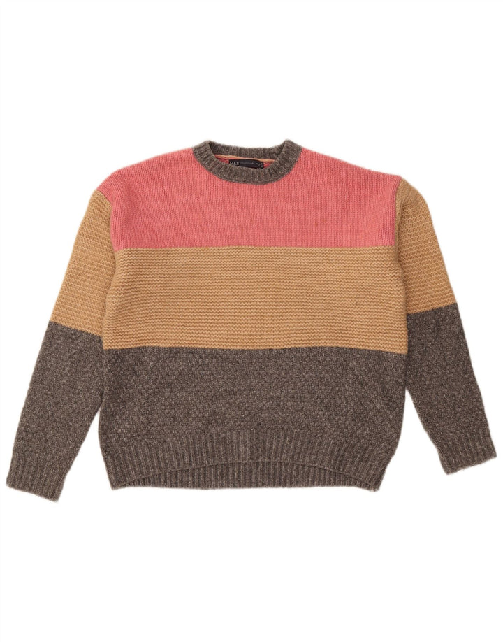 Pulover pentru femei Marks & Spencer cu decolteu triplu UK 14 Medium Multicolor