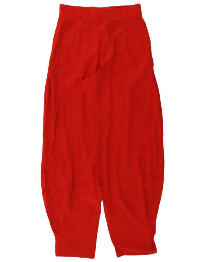 Pantaloni harem de damă vintage W26 L29 roșii