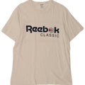 Tricou grafic clasic pentru bărbați Reebok Top mare din bumbac alb