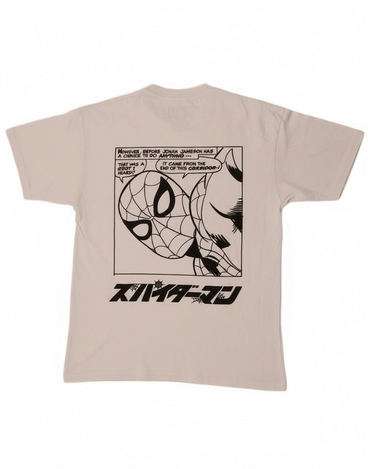 Pull & Bear Tricou grafic Marvel pentru bărbați Top Mediu Alb