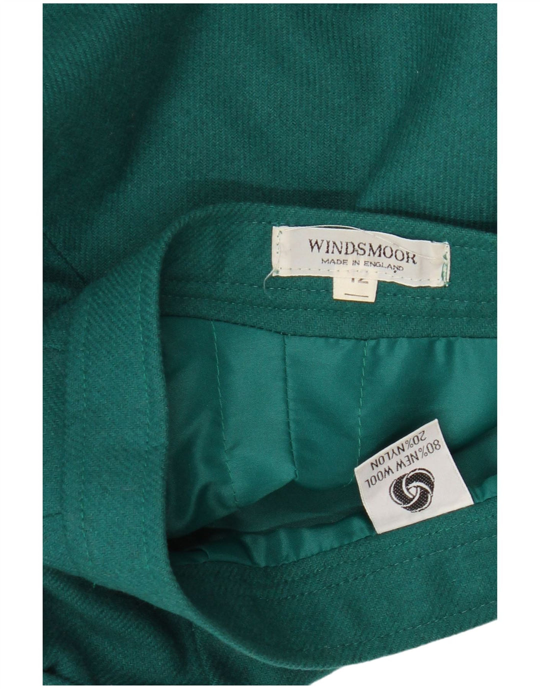 Fusta midi Windsmoor pentru femei UK 12 Medium W27 Lână verde